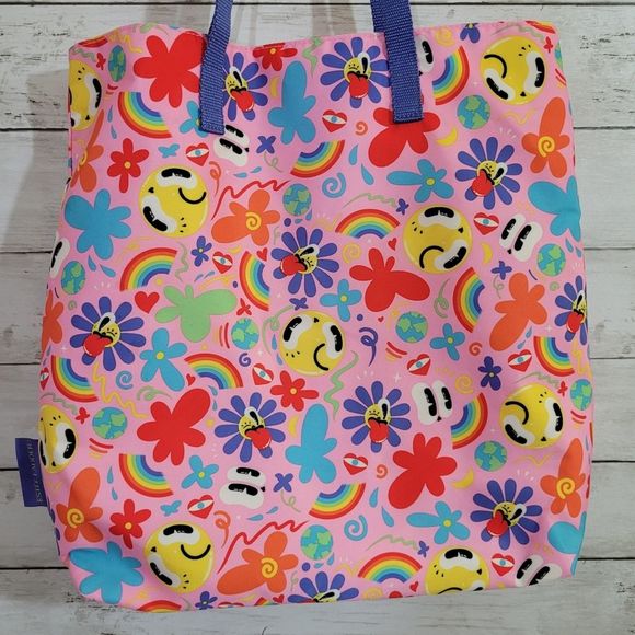 Estee Lauder Hattie Stewart Tote Bag Fun Print Beach Bag - Picture 4 of 11